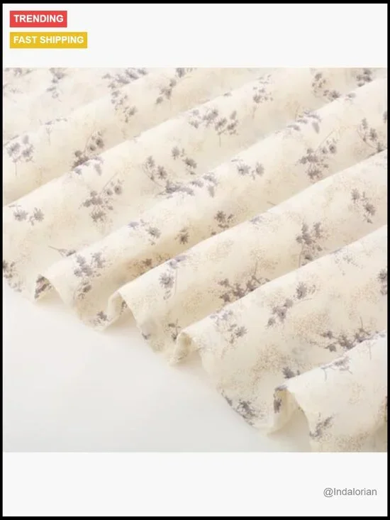 Polyester Blend Floral Midi Sun Dress with Ruffles for Wedding Guest - Picture 6 of 7